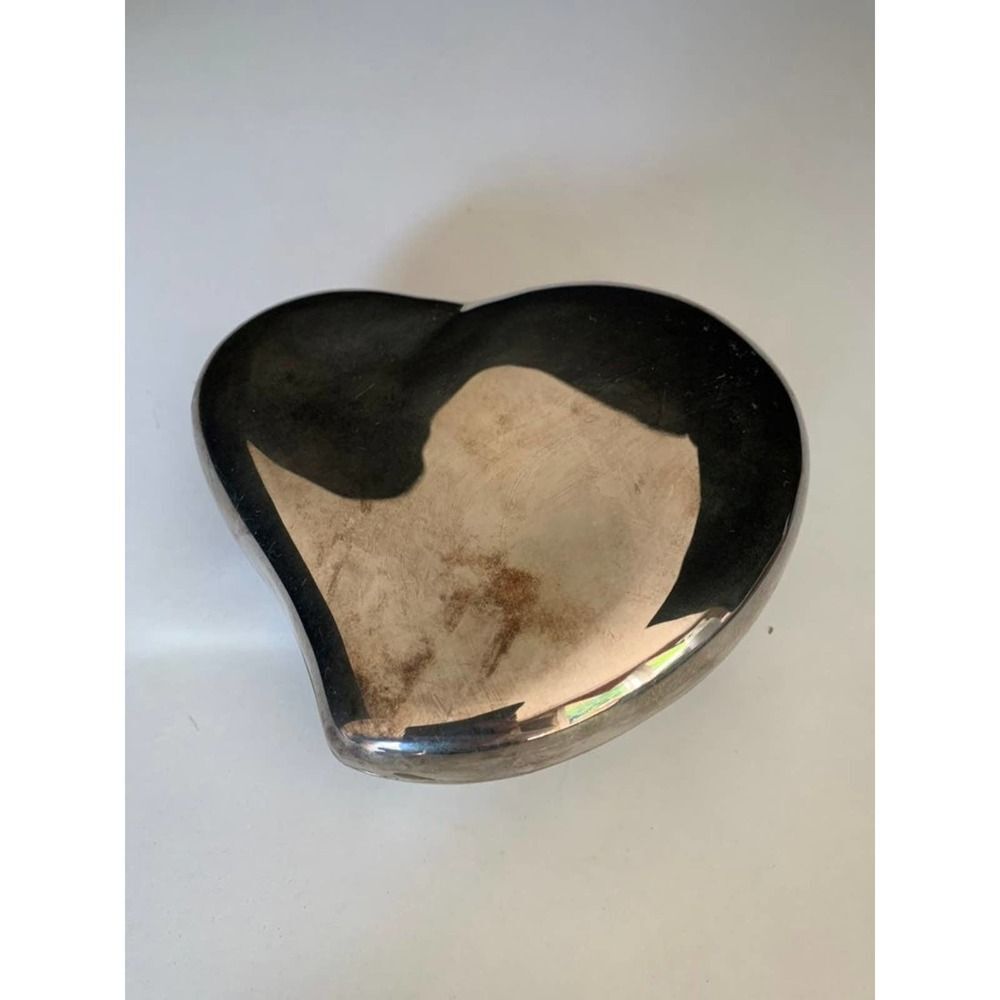 Godinger silver plate heart trinket box